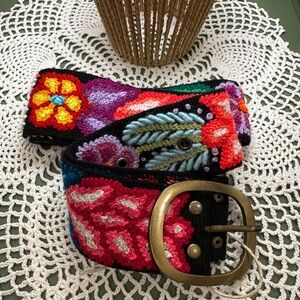 Peruvian Wool Embroidered Belt